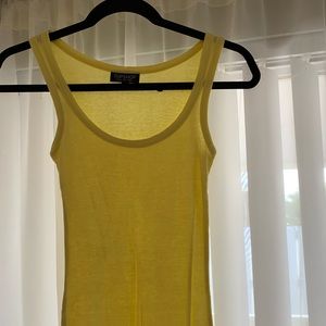 Top shop lemon yellow tank top